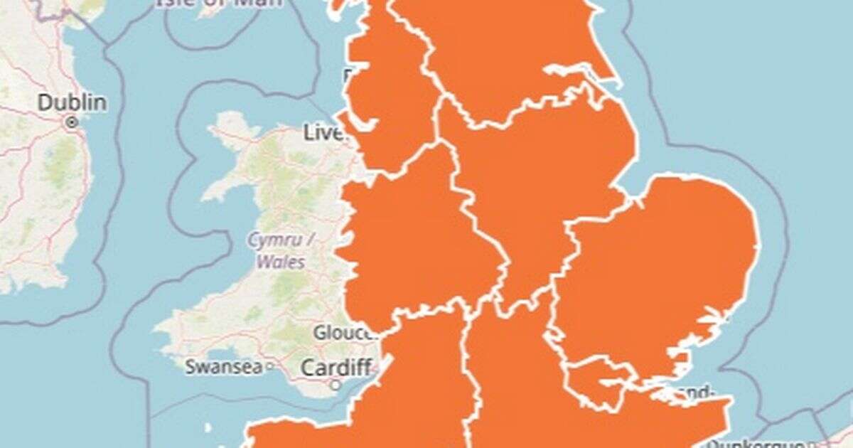 Rare amber alert for cold weather issued for all of England as temperatures plummet