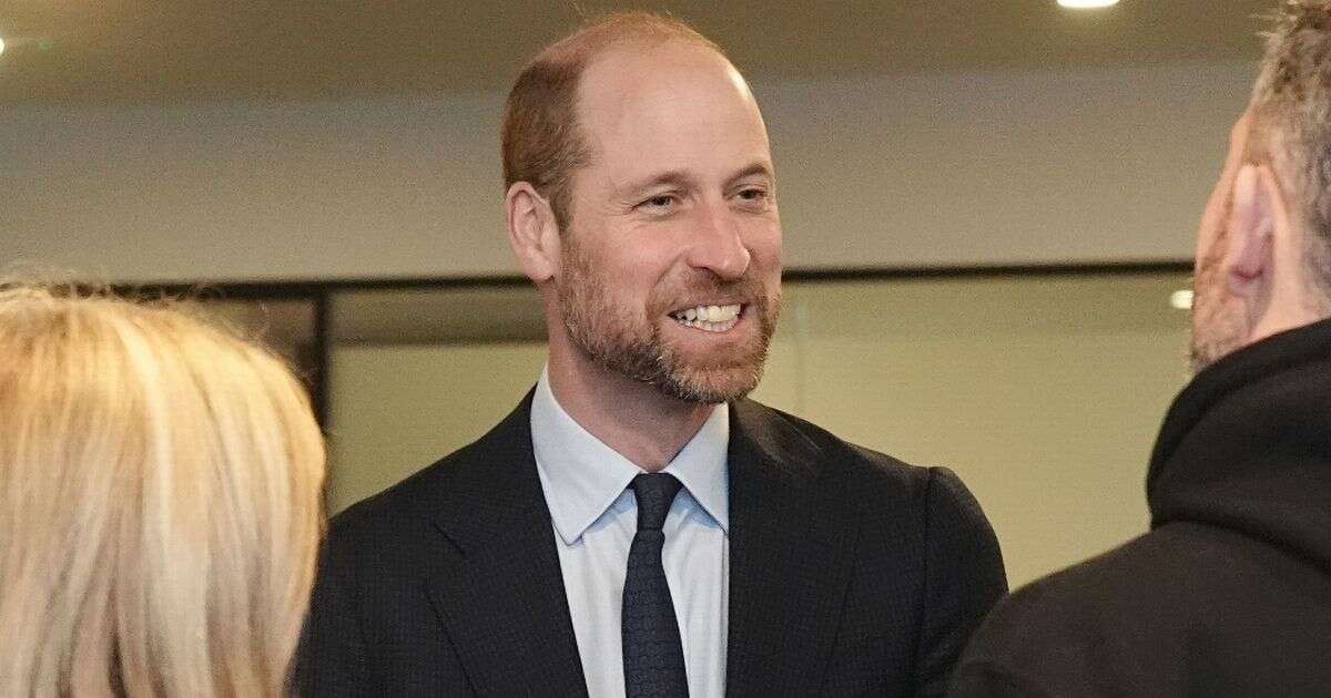 Prince William can't stop smiling in first appearance since Kate Middleton's cancer update