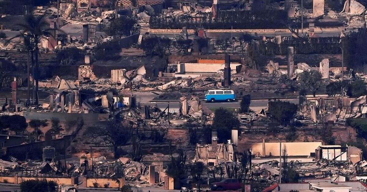 Miracle VW camper van untouched by LA fires despite blaze destroying everything else in street