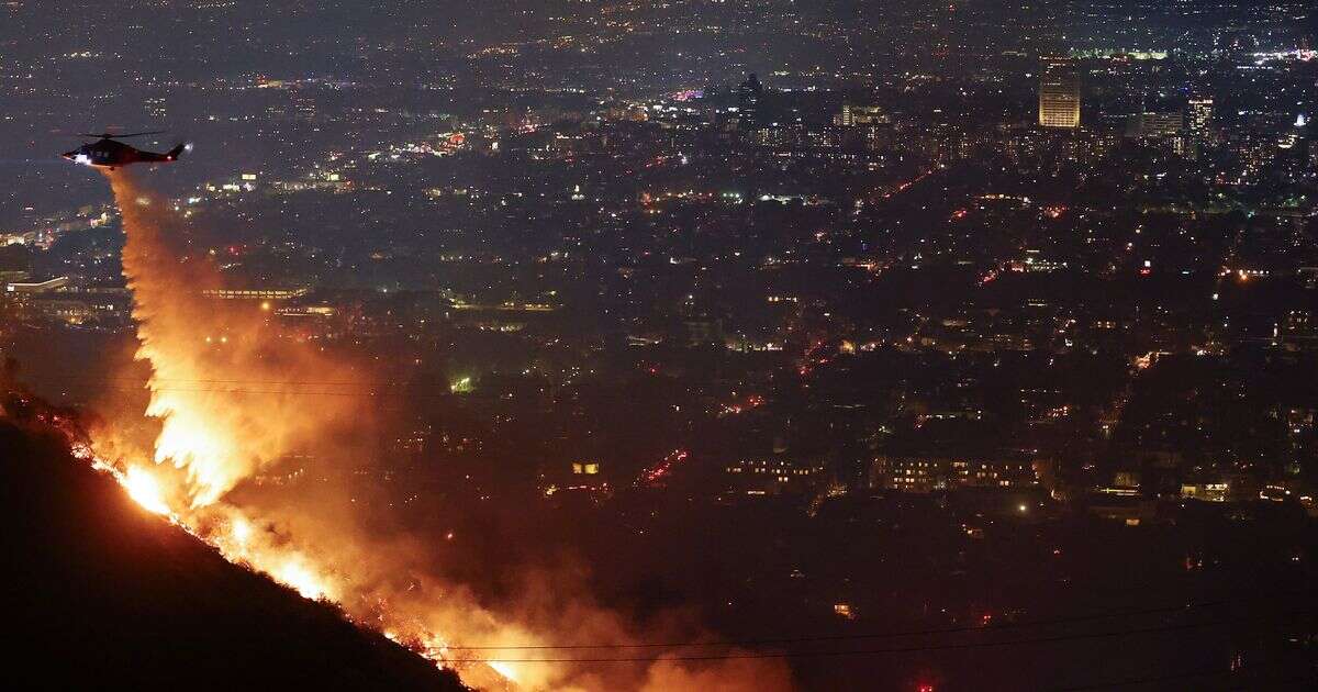 LA fires threaten world famous Hollywood sign as blaze approaches landmark