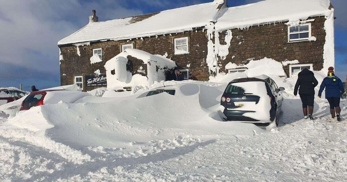 Dozens snowed in at Britain's highest pub after 'ignoring' Met Office warning