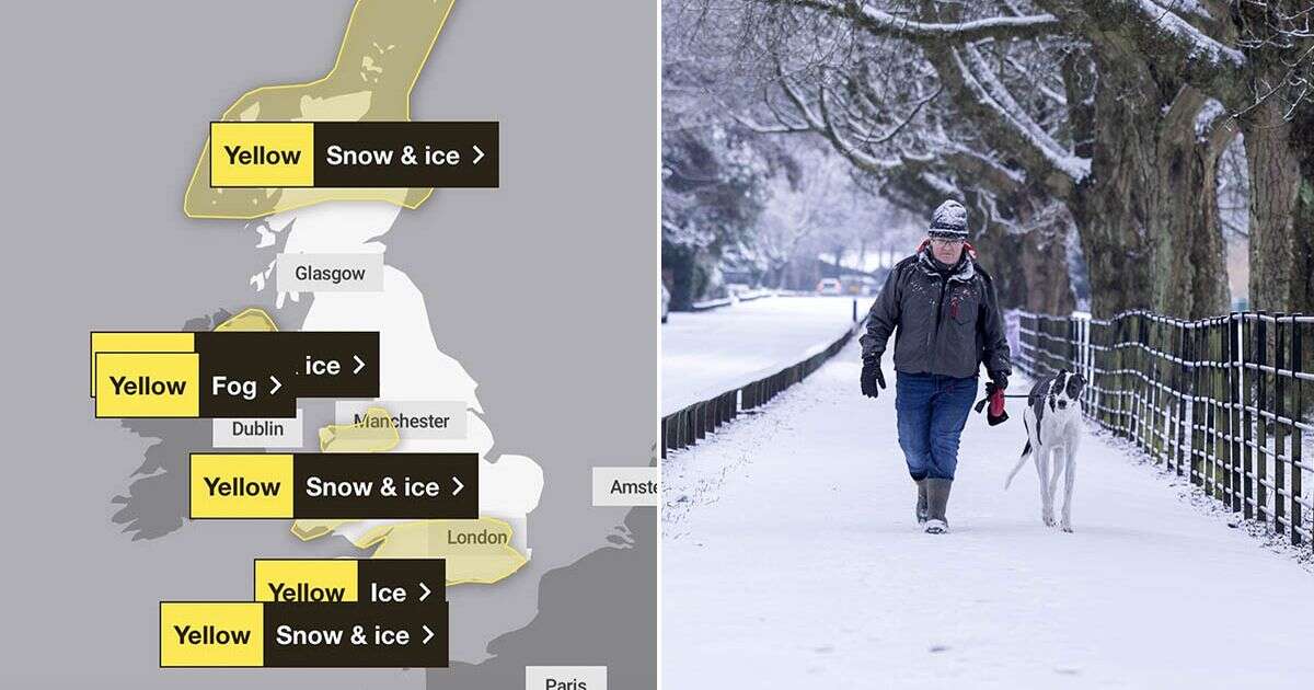 Hour-by-hour snow maps as UK faces mega 11-hour long Met Office weather warnings