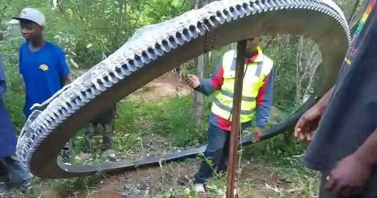 Giant hot metal ring leaves Kenya locals baffled by mysteriously 'falling from outer space'