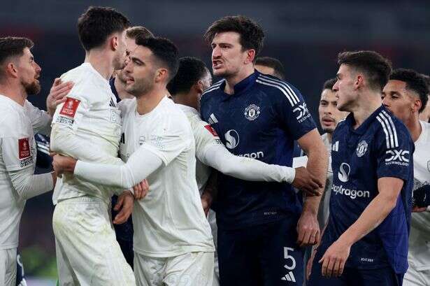 Harry Maguire explains reaction after ref Andrew Madley gave 'wrong' pen to Kai Havertz