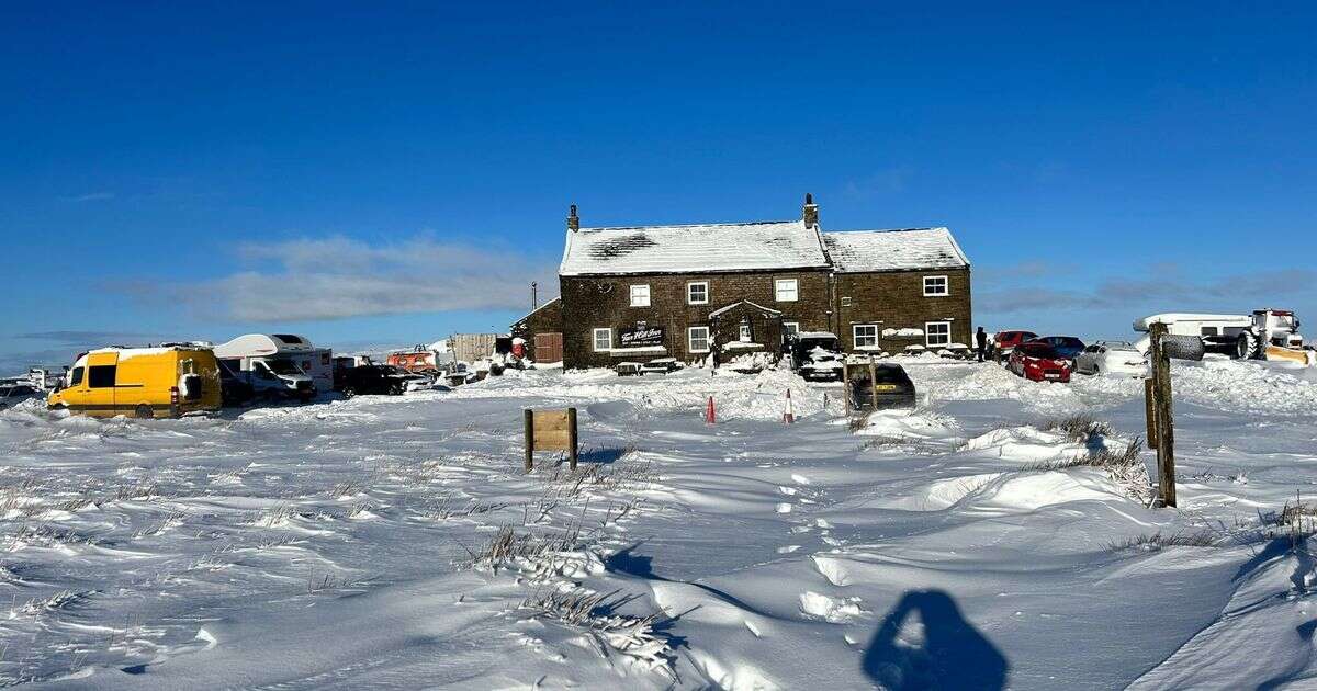 Major update on guests trapped in Britain's highest pub as farmer with snowplough comes to rescue