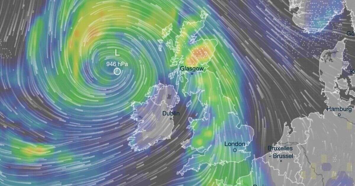 Terrifying weather maps show huge storm heading straight for Britain with five inches of snow