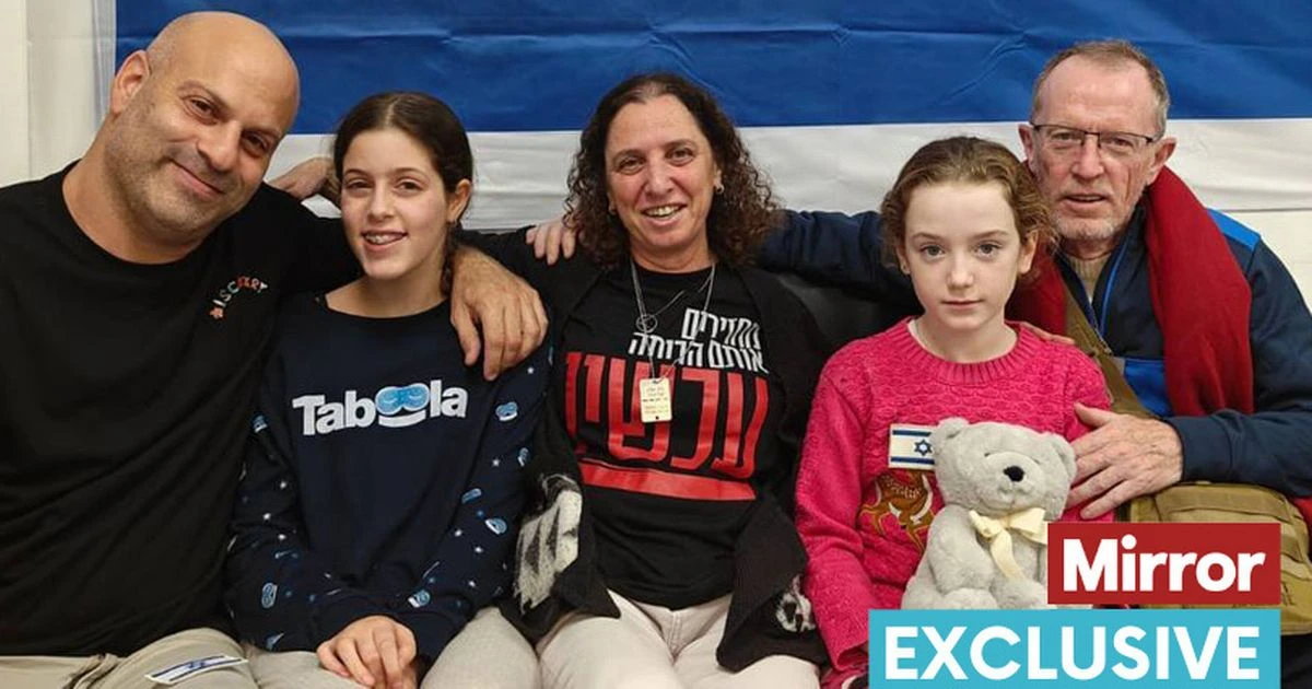 Brave schoolgirl Emily Hand cries with joy after dramatic release of fellow hostage Noa Argamani