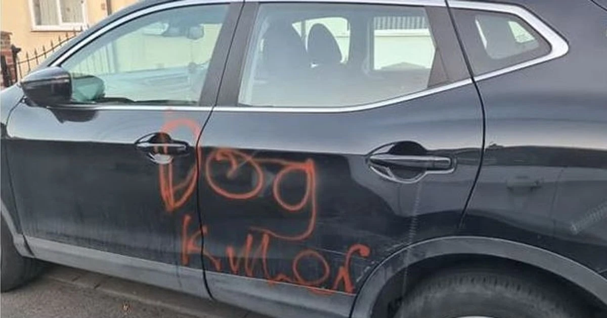 OAPs living in fear after 'dog killer' scrawled across car and garden wall 'ripped down'