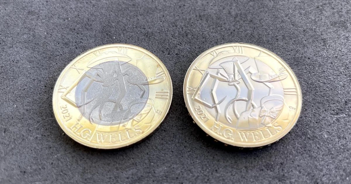 Rare HG Wells £2 coin could be worth £1,000 due to an error - do you have one?