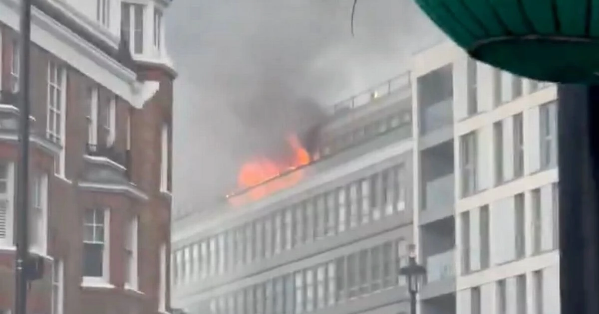 LiveWestminster fire LIVE: 70 firefighters face Rochester Row flat blaze in London