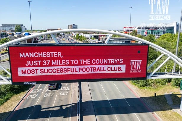 Inside Liverpool fans' cheeky advert that 'rattled' Man Utd supporters with savage fact