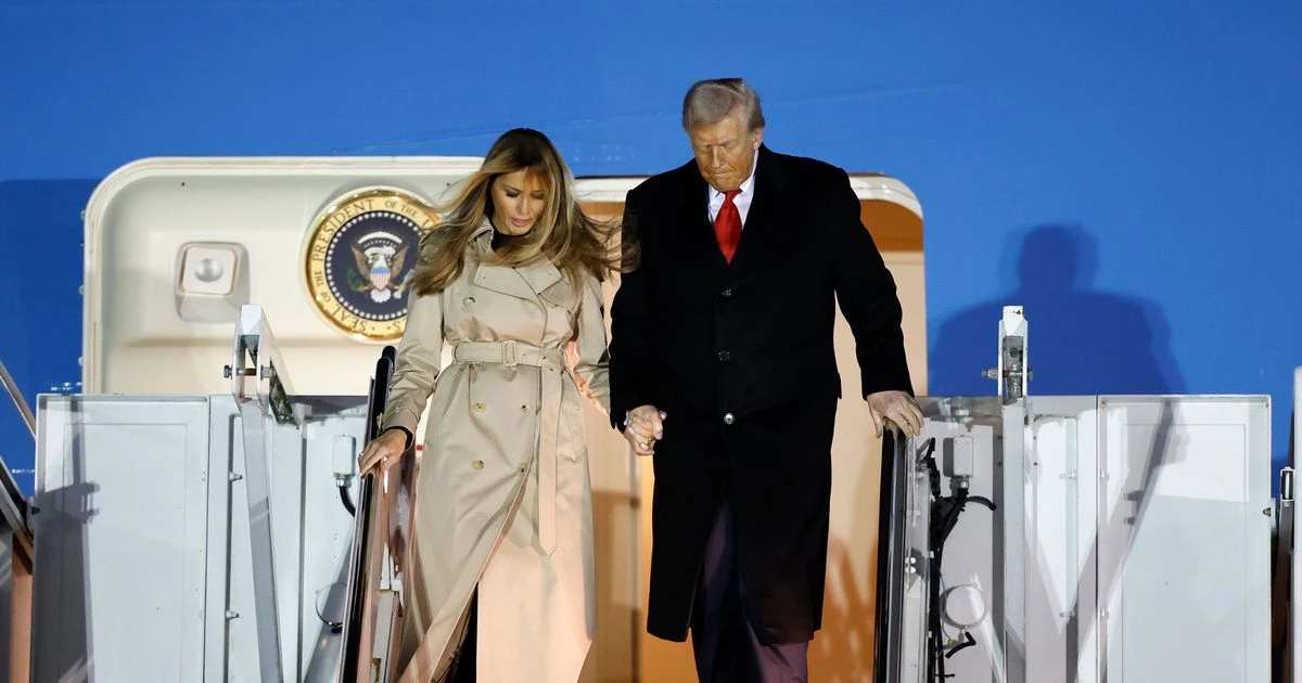 BREAKING: Donald Trump's Air Force One 'narrowly misses passenger plane' on route to UK