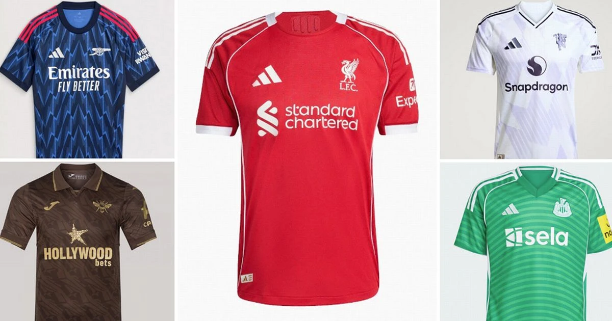 Premier League kit rankings 2025-26 - Arsenal, Liverpool and Man Utd shirts rated and slated