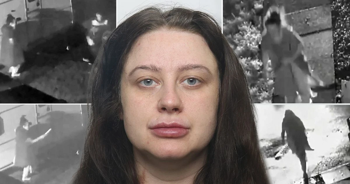 Two minutes of horror played out in chilling images as woman butchers ex on Christmas Day