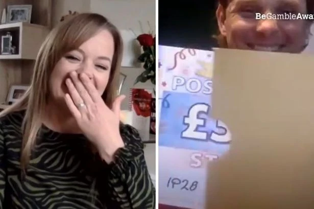 Thrilled Lottery winner gets 'mouth ache' from smiling so much after huge win