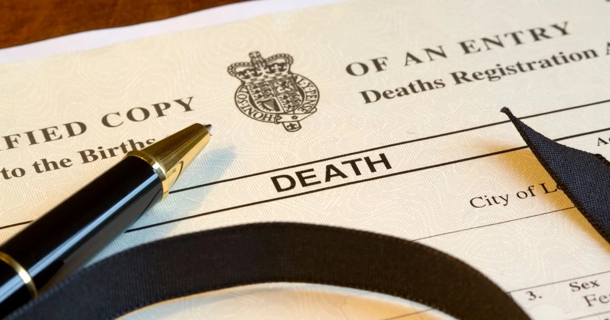 Early step you must take once someone has died to avoid committing an offence