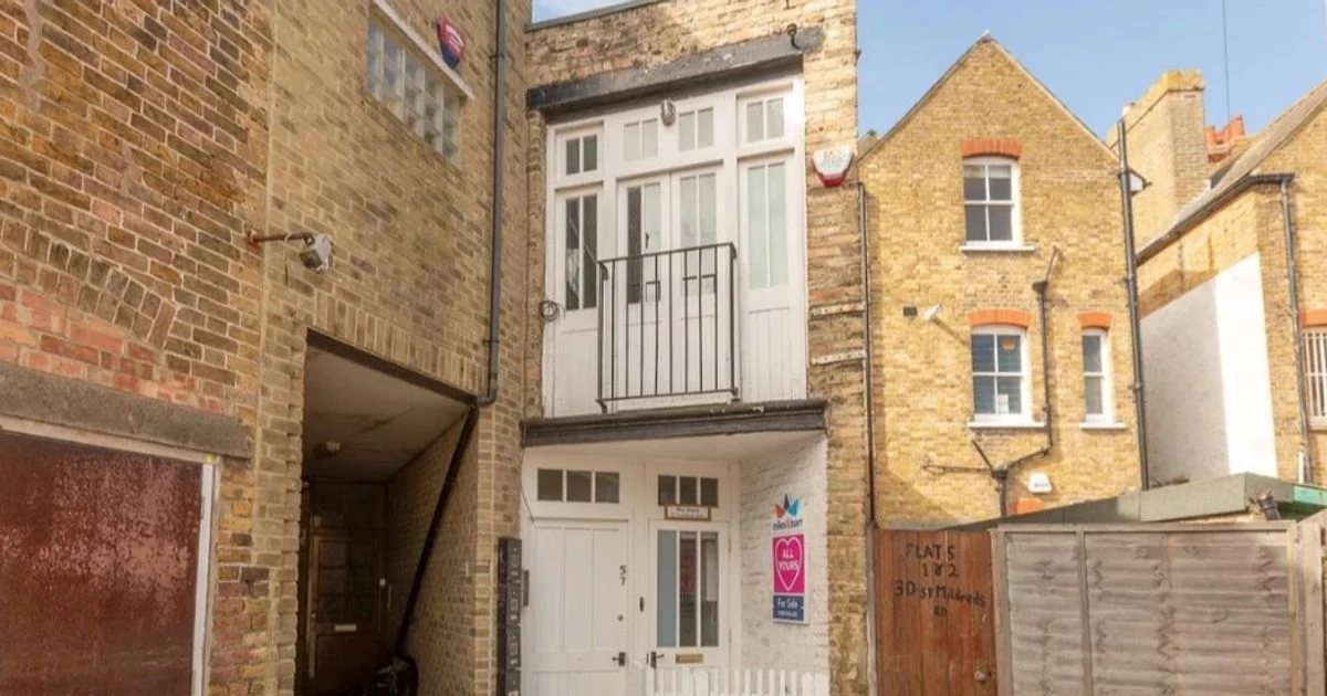 Britain’s tiniest home? One-bed property less than 1m wide goes on the market for £125,000