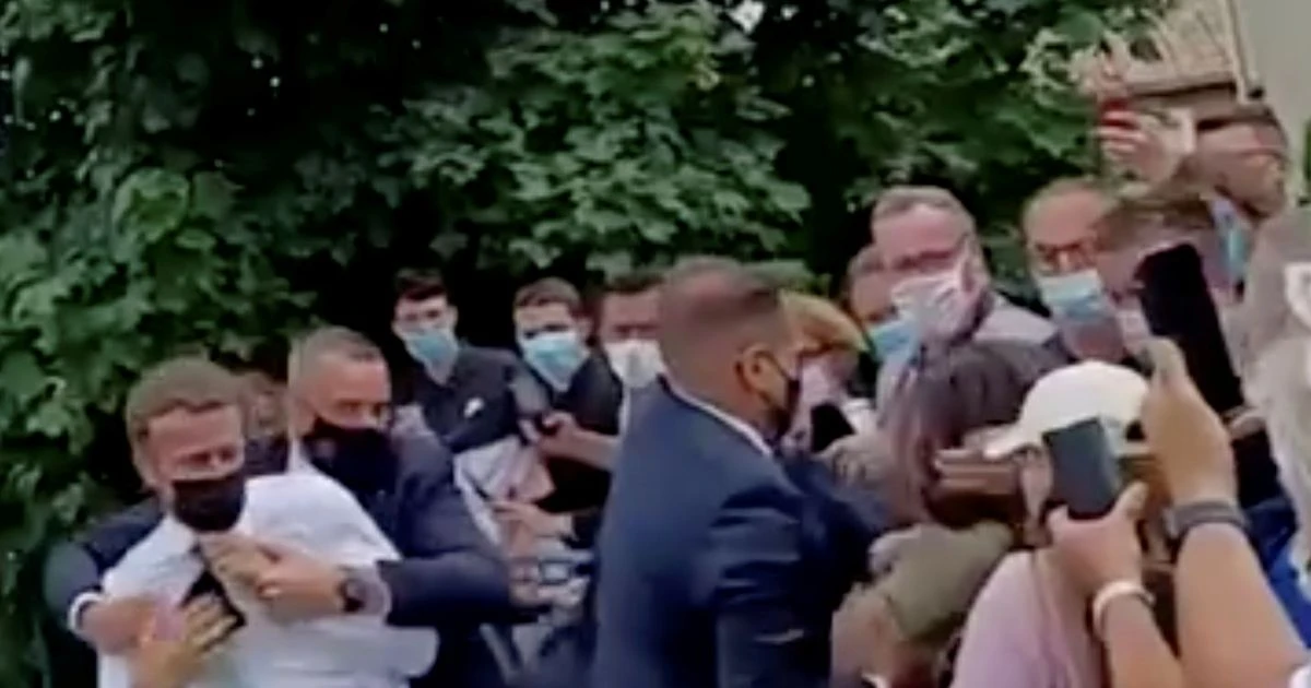 Man who slapped Emmanuel Macron appears in court and could be fined up to £39,000