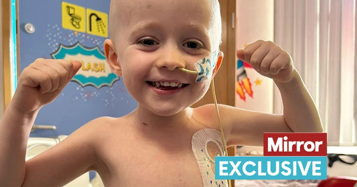 Mum's horror as five-year-old's 'limp' turns out to be rare childhood cancer