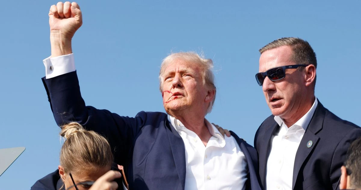 Donald Trump assassination attempt in pictures as defiant ex-president survives shooting