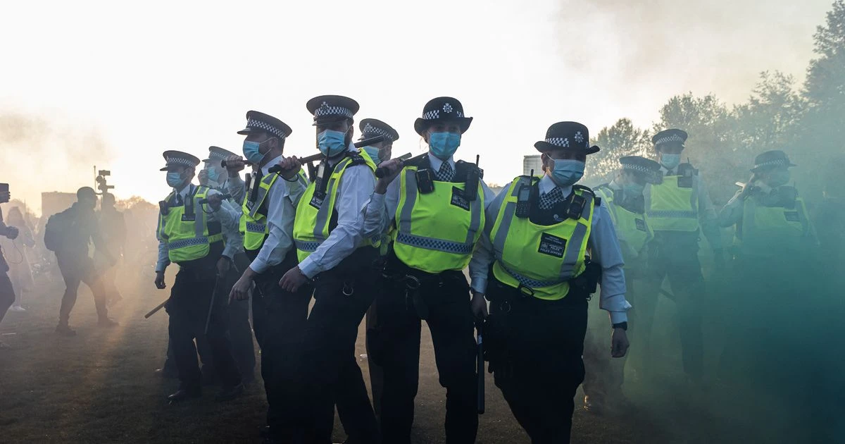 Anger among Met Police ranks after officers hurt in violent anti-lockdown protest