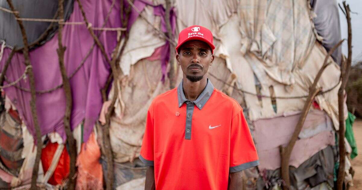 'Is my child going to eat?' Heroic Sir Mo Farah makes heartbreaking trip to ravaged land where he was born