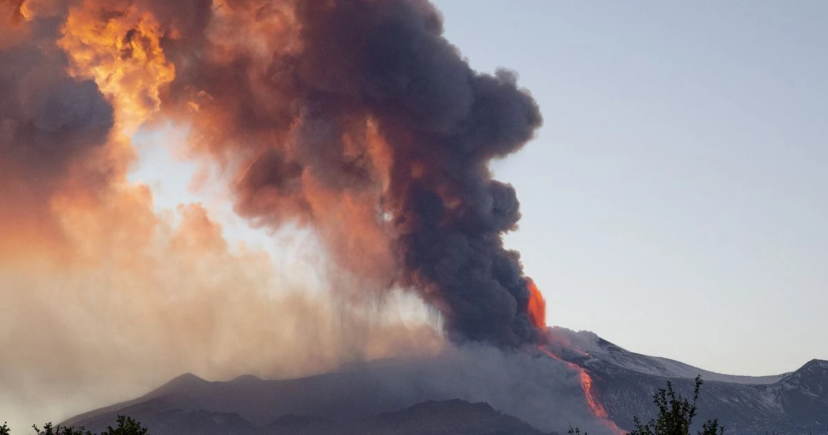 Mount Etna erupts in incredible fiery blaze with airport forced to close due to ash