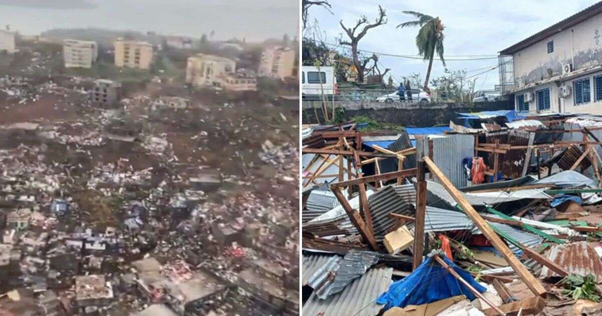 Cyclone Chido: Haunting images show flattened communities as hundreds feared dead after 140mph storm