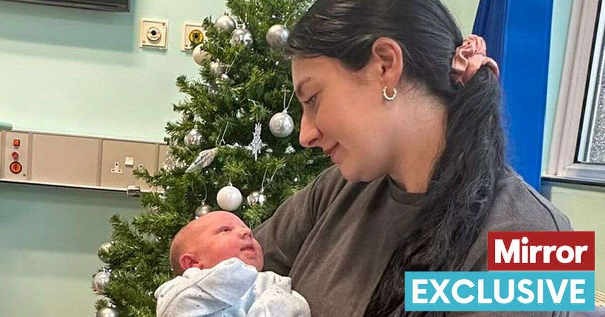 'I took one bite of turkey on Christmas Day then went into labour'