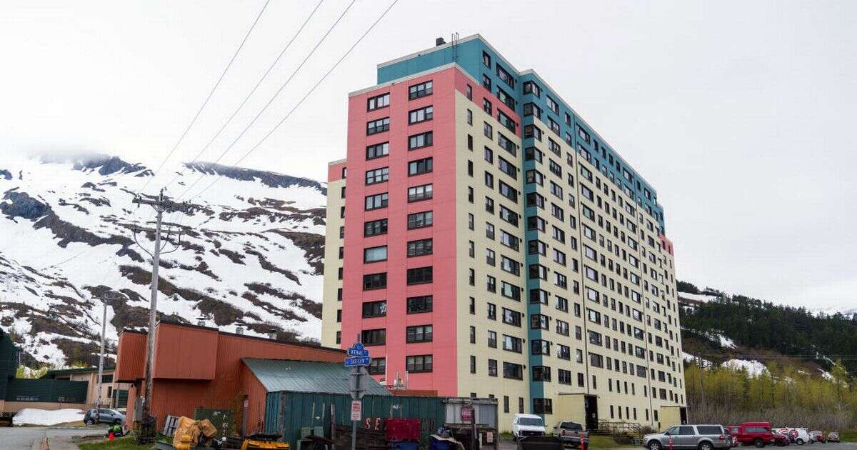 Unique town where every resident lives in the same building