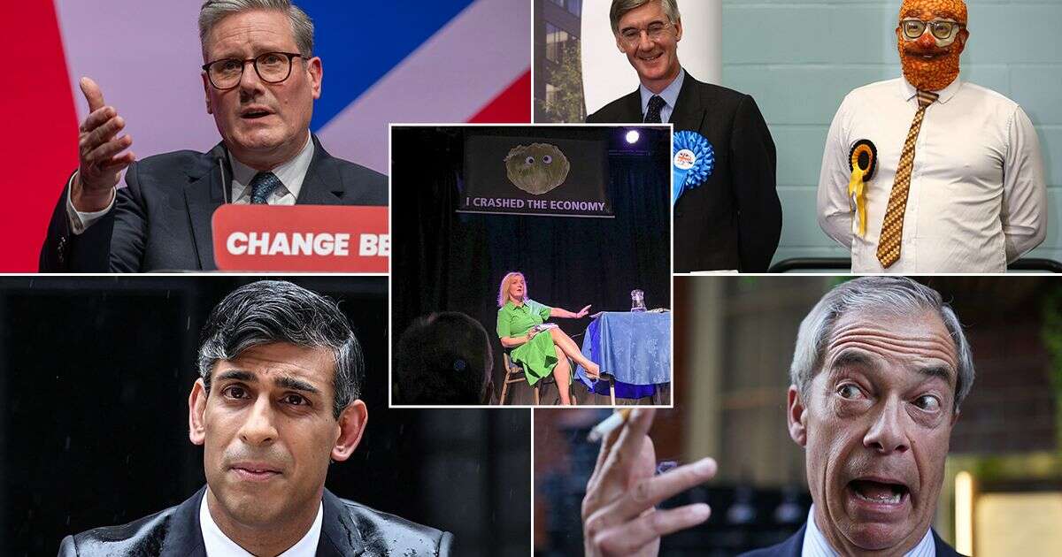 2024's oddest political moments from Truss storming off stage to Tory sex slogan gaffe