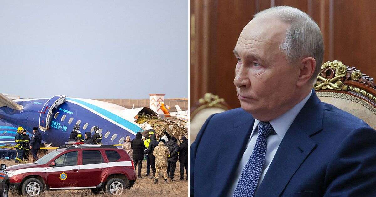 Vladimir Putin apologises over Russia shooting at plane that led to horror Christmas Day crash