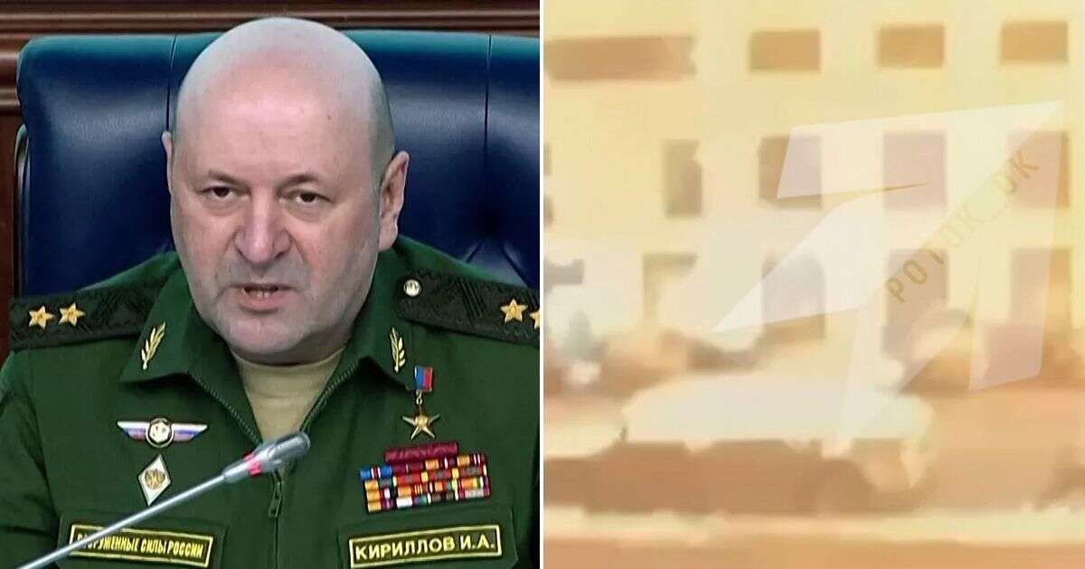 Moment blast kills Putin's top nuclear general as Russia blames Ukraine agents for killing