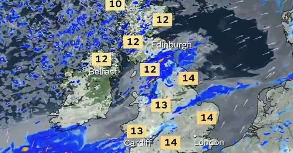 Britain to be hotter than Barcelona with weather maps forecasting mega December 14C