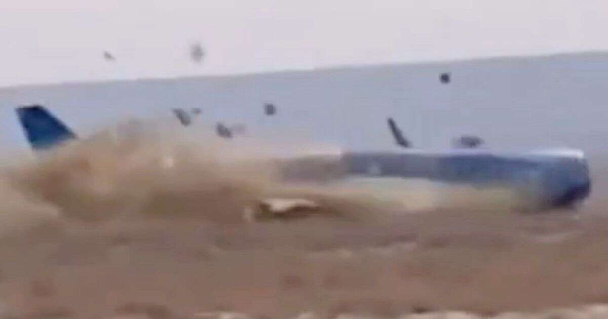 First footage from inside crashed jet moments before it went down as dozens missing