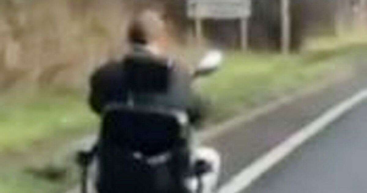 Mobility scooter rider doing 8mph on busy main road gives police slip