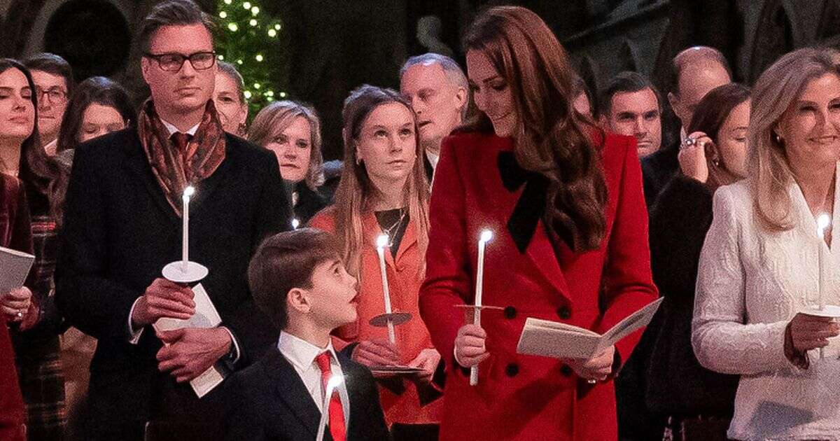 Lip reader reveals Prince Louis' six words to Kate Middleton at Christmas carol service