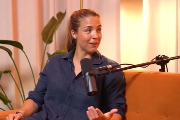 Gemma Atkinson left red-faced after being exposed in public by son