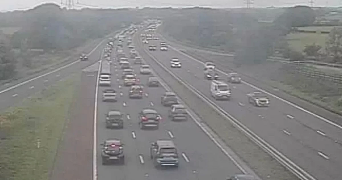 LiveM6 traffic LIVE: Overturned caravan sparks motorway closure and MILES of delays