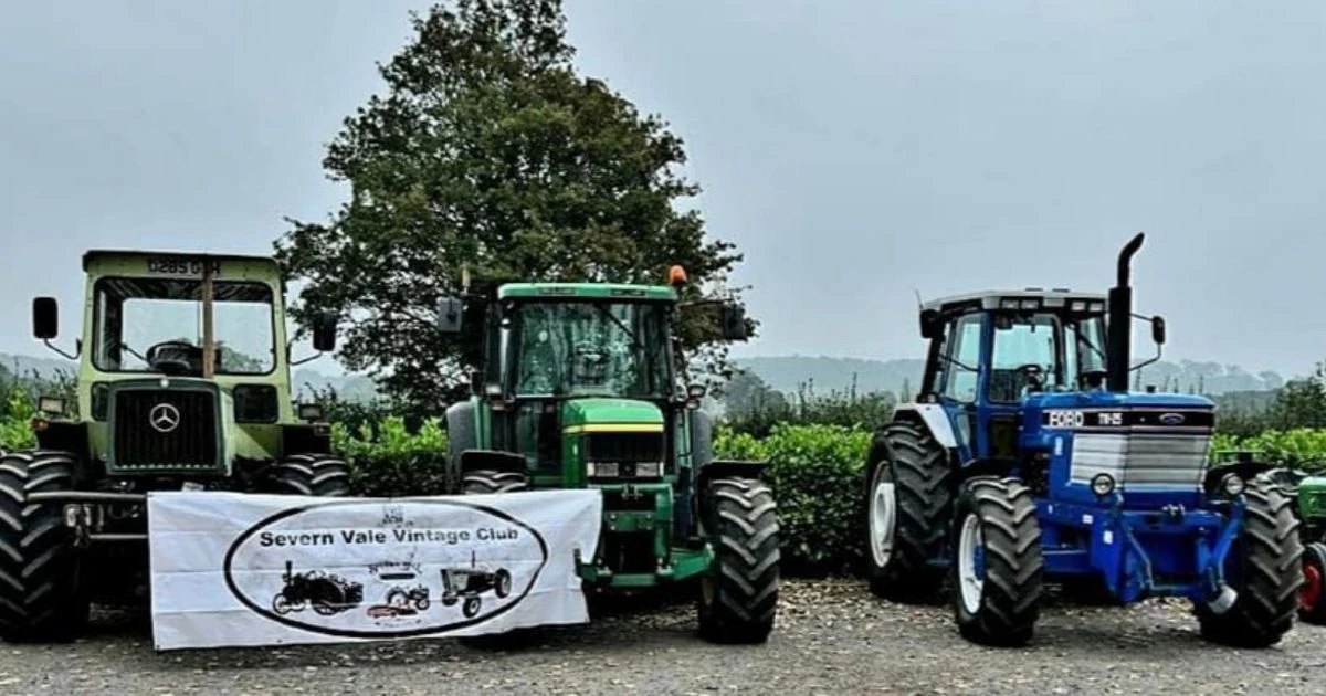 Man dies after tractor ploughs into parked cars in Tewkesbury vintage car show horror