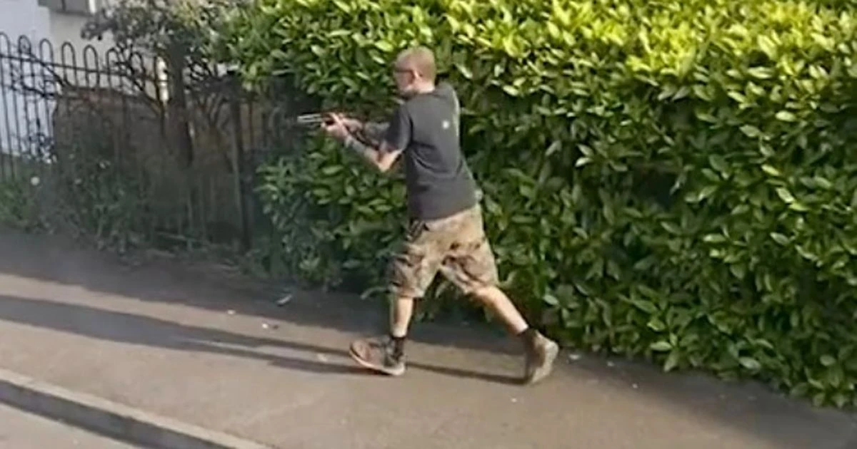 Grinning crossbow maniac Jason King jailed for shooting police officer