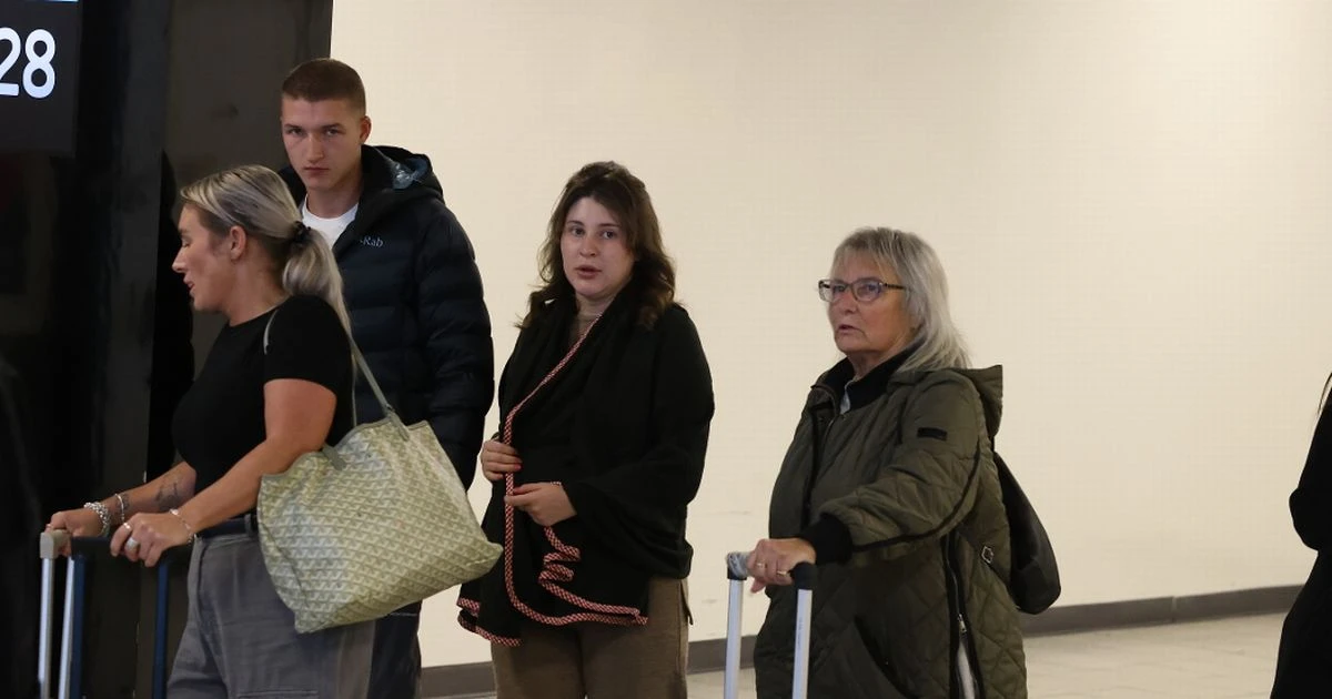 Pregnant Bella Culley pictured landing in UK as 'drug mule' released from Georgia jail