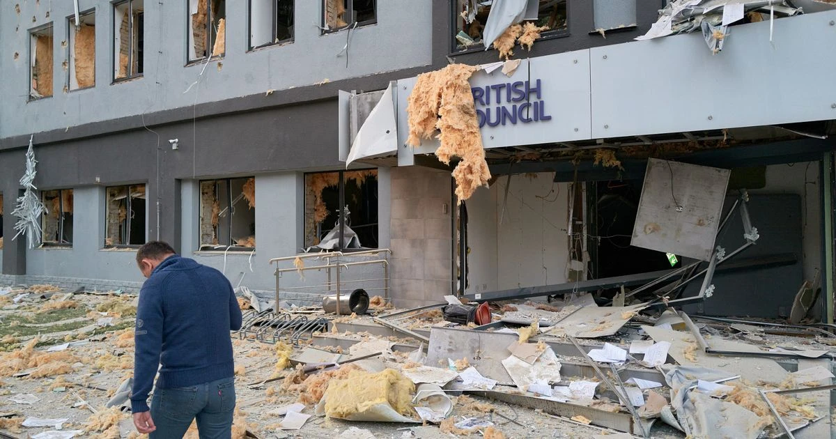 LiveKyiv strike LIVE: British Council 'severely damaged' by Vladimir Putin's missiles