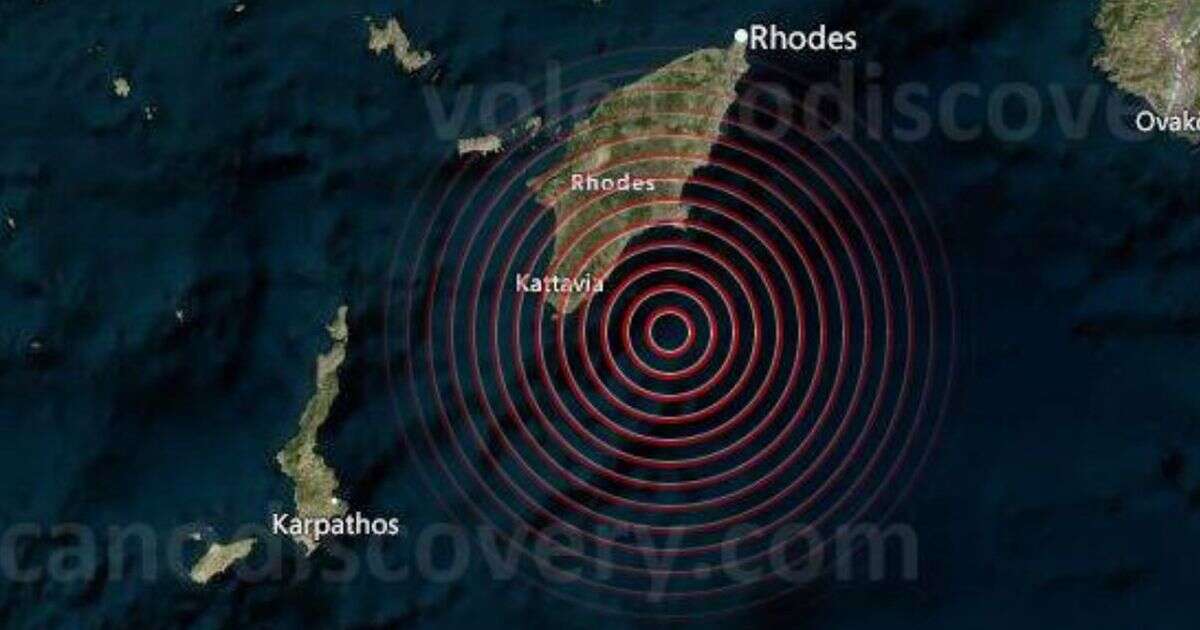 Rhodes earthquake: Brit holiday hotspot in Greece rocked by 4.8 magnitude tremor