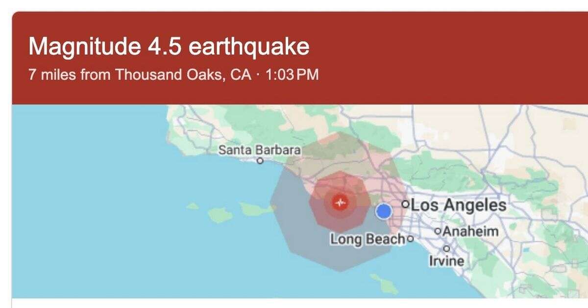 Los Angeles earthquake: 4.4 magnitude tremor hits near Malibu as residents report shaking