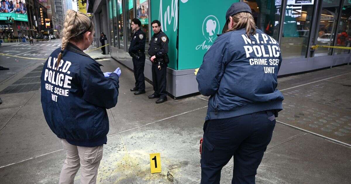 Man set on fire in front of horrified tourists in New York City's iconic Times Square