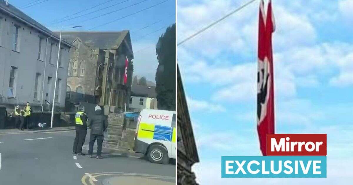 'Sick' Nazi flag flown in village just weeks before VE Day anniversary