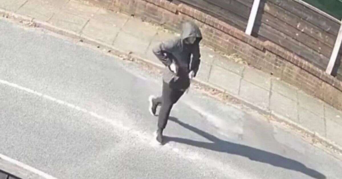 Police launch manhunt as pensioner randomly attacked by knifeman near school