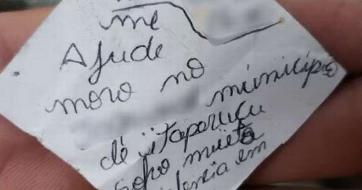 Wife and son 'held in private prison by husband' and begged for help in handwritten note