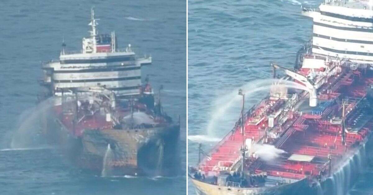 North Sea oil tanker crash survivor reveals sailors left with singed hair after inferno